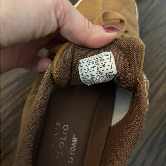 Perry Ellis Tan Leather Men's Sneakers - Picture 7 of 8
